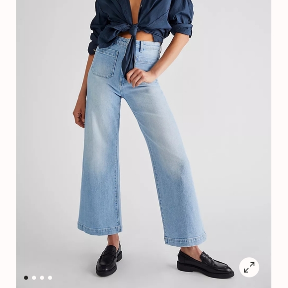 ROLLA'S Light Blue Flare & Wide Leg Jeans - Picture 1 of 10